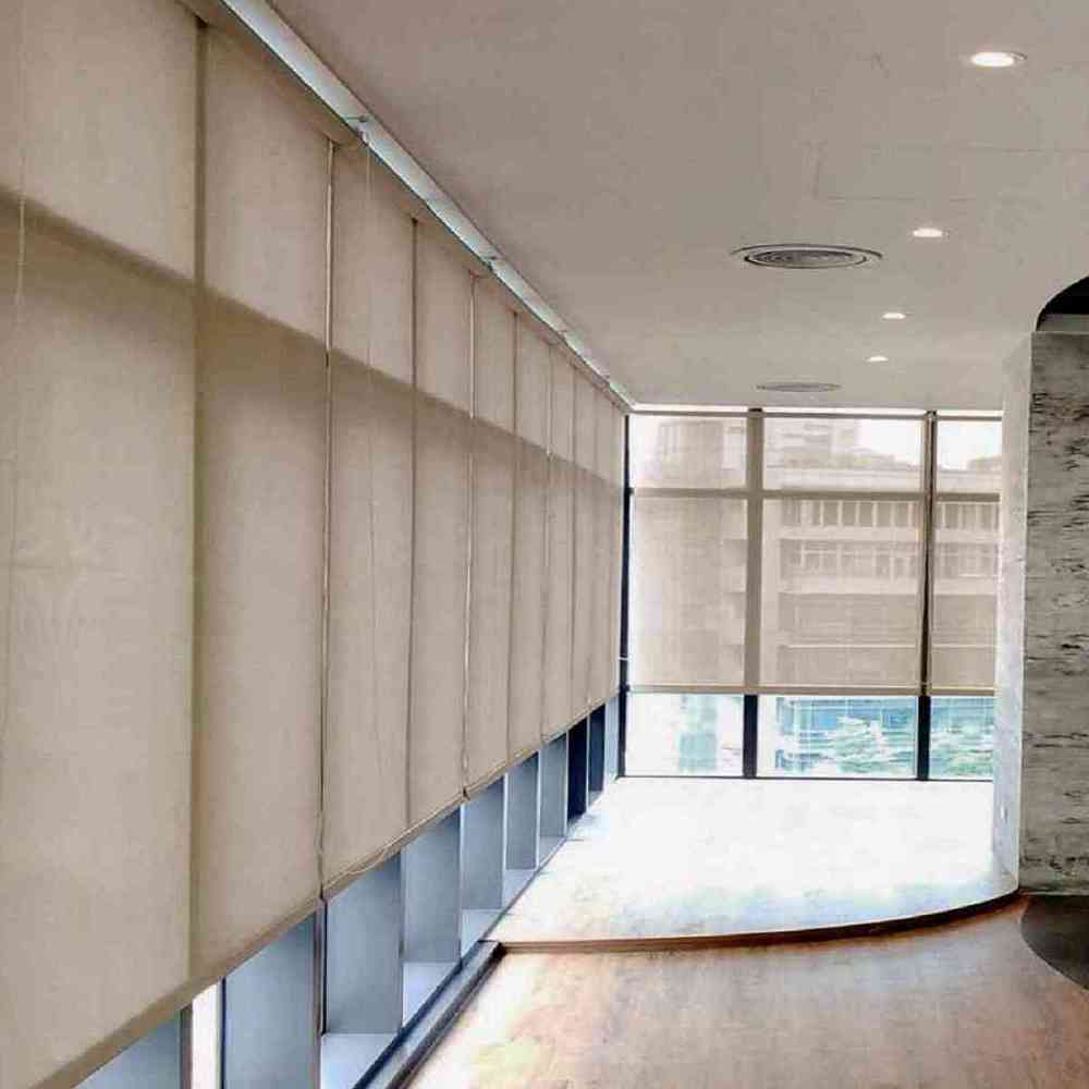 捲簾透光材質採光實景圖